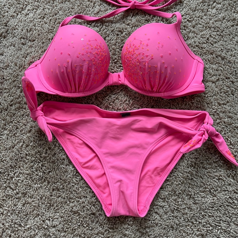 Pink bikini